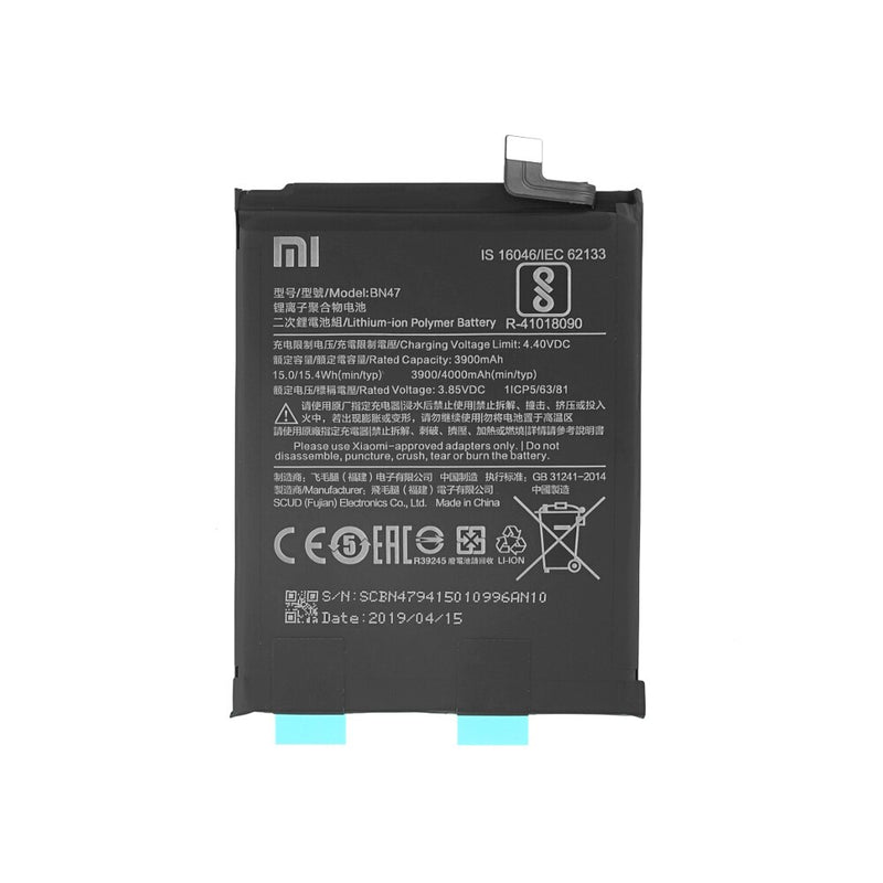 100% Original BN47 4000 mAh Battery for Redmi 6 Pro