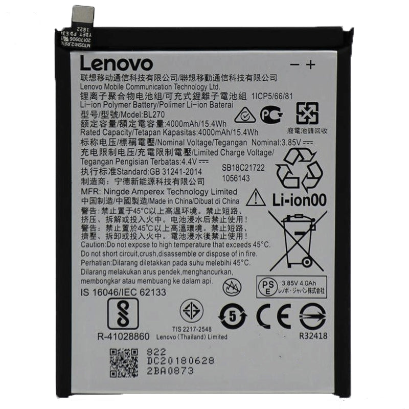 Original BL270 4000 mAh Battery for Moto G6 Play