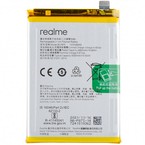 Realme Narzo 50 Original Battery Replacement | BLP875 5000 mAh Battery