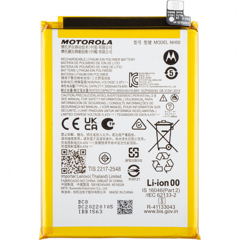 Original NH50 5000 mAh Battery for Motorola Moto G22