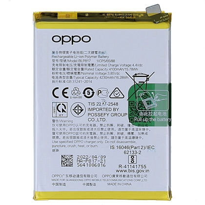 Original BLP817 4230 mAh Battery for Oppo A15 & A15s