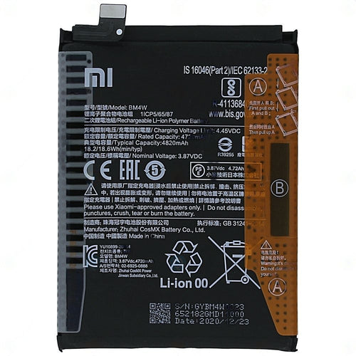 Original BM4W 4820 mAh Battery for Xiaomi Mi 10i