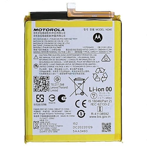 Original ND40 4020 mAh Battery for Moto Edge 30