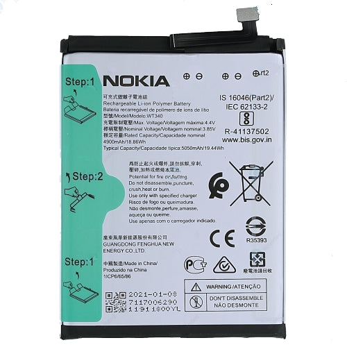 Nokia G10 Original Battery Replacement | WT340 5050 mAh Battery