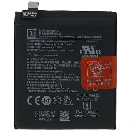 Original BLP759 4510 mAh Battery for OnePlus 8 Pro
