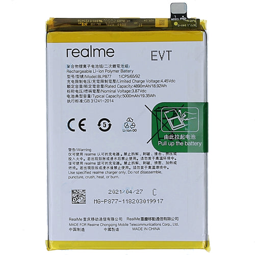Original BLP877 5000 mAh Battery for Realme C35