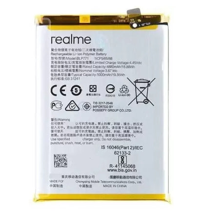 Original BLP771 5000 mAh Battery for Realme C25Y
