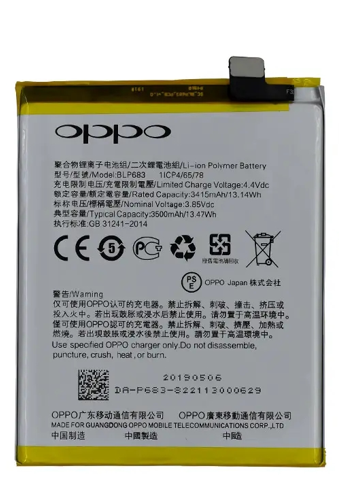 Original BLP681 3500 mAh Battery for Oppo F9 & F9 Pro