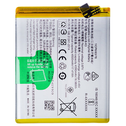 Original B-K3 4500 mAh Battery for Vivo S1 Pro