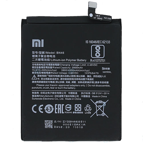 100% Original BN46 4000 mAh Battery for Redmi Note 8