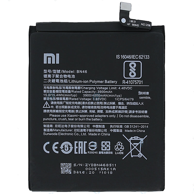 100% Original BN46 4000 mAh Battery for Redmi Note 8