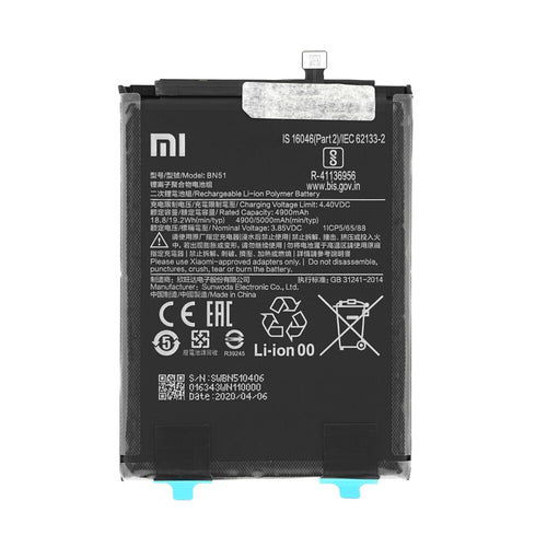 100% Original BN51 5000 mAh Battery for Redmi 8A