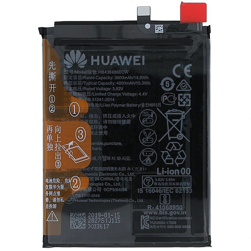 Original HB436486ECW 4000 mAh Battery for Honor View 20
