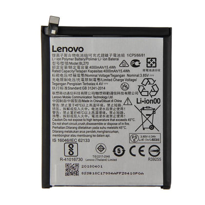 Original BL270 4000 mAh Battery for Lenovo K8 Note