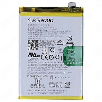 Original BLP923 5000 mAh Battery for Oppo A78 5G